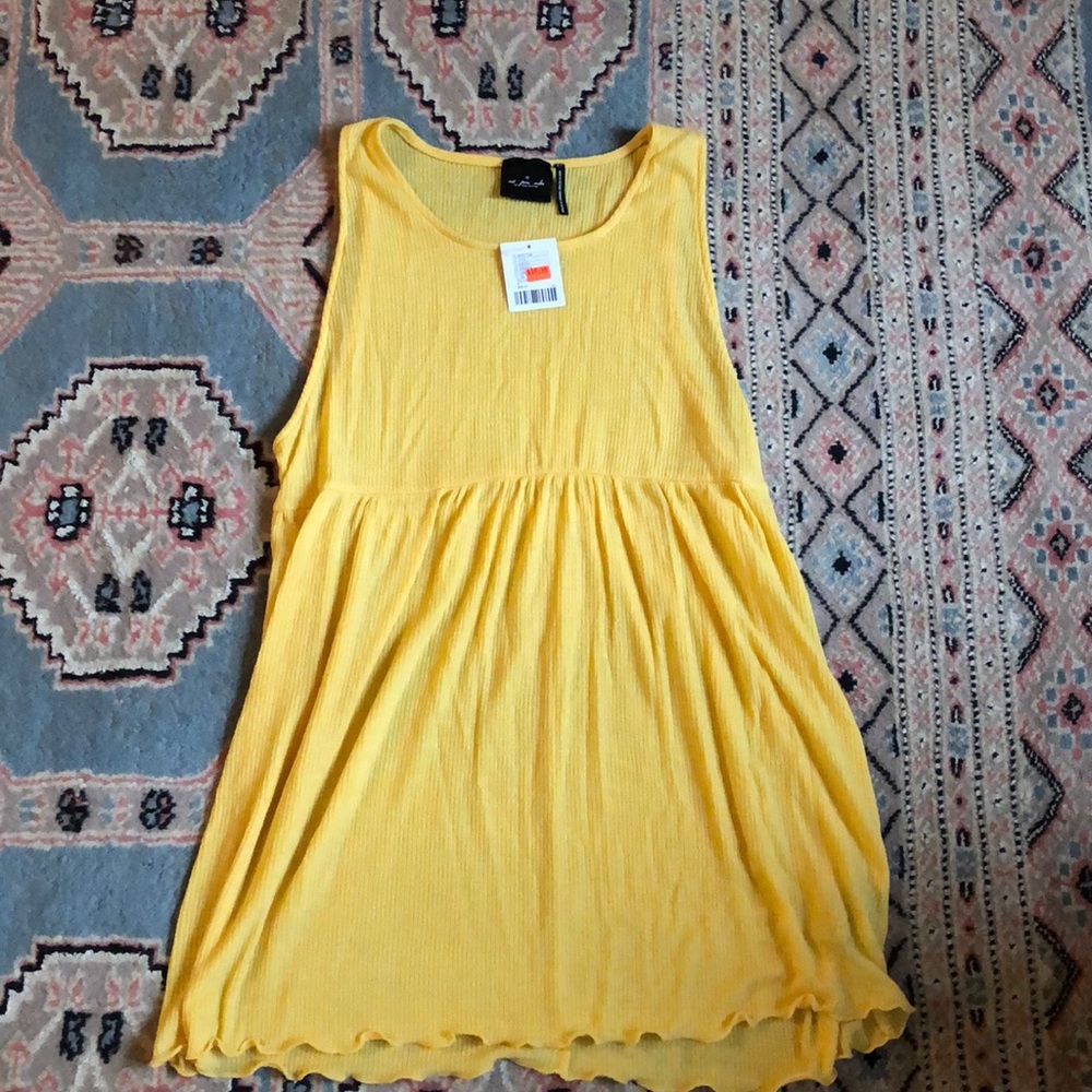 Urban outfitters yellow soft babydoll tank top